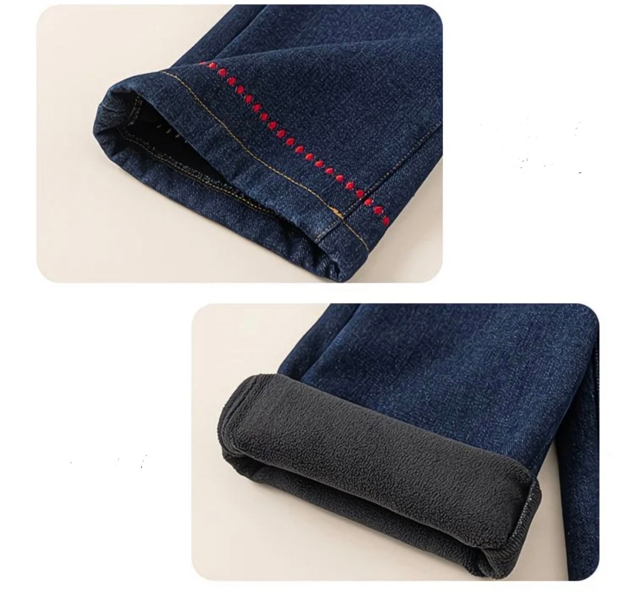 APPLE DENIM TROUSERS