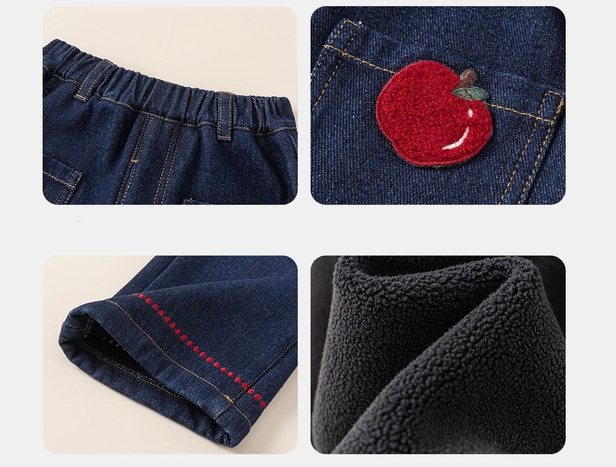 APPLE DENIM TROUSERS