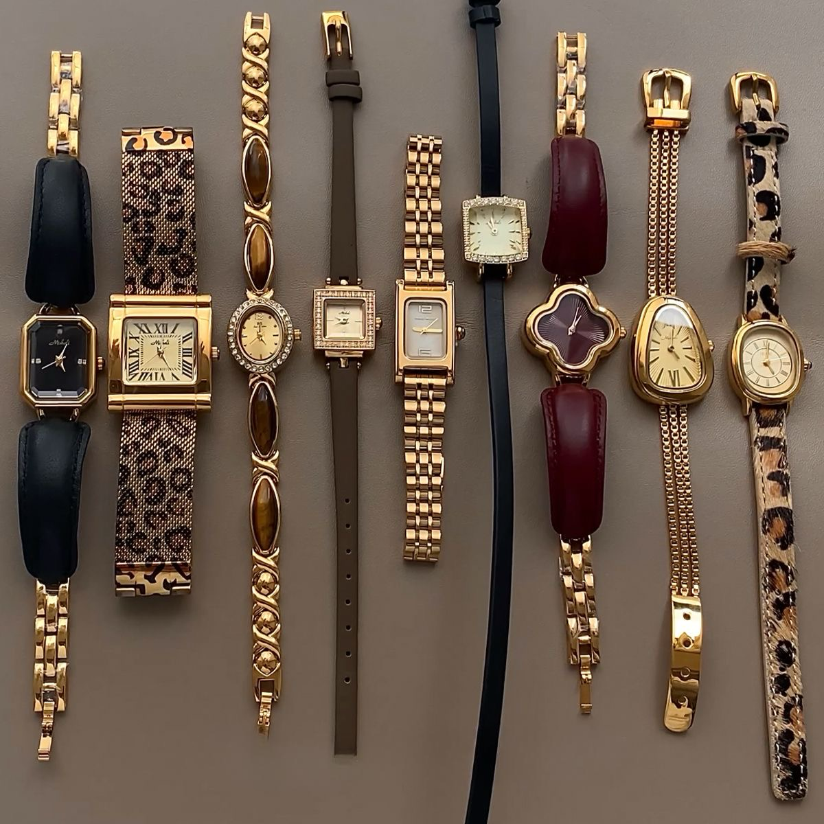 Black & Gold Square Watch