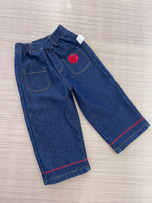 APPLE DENIM TROUSERS