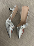 SILVER STATEMENT HEEL