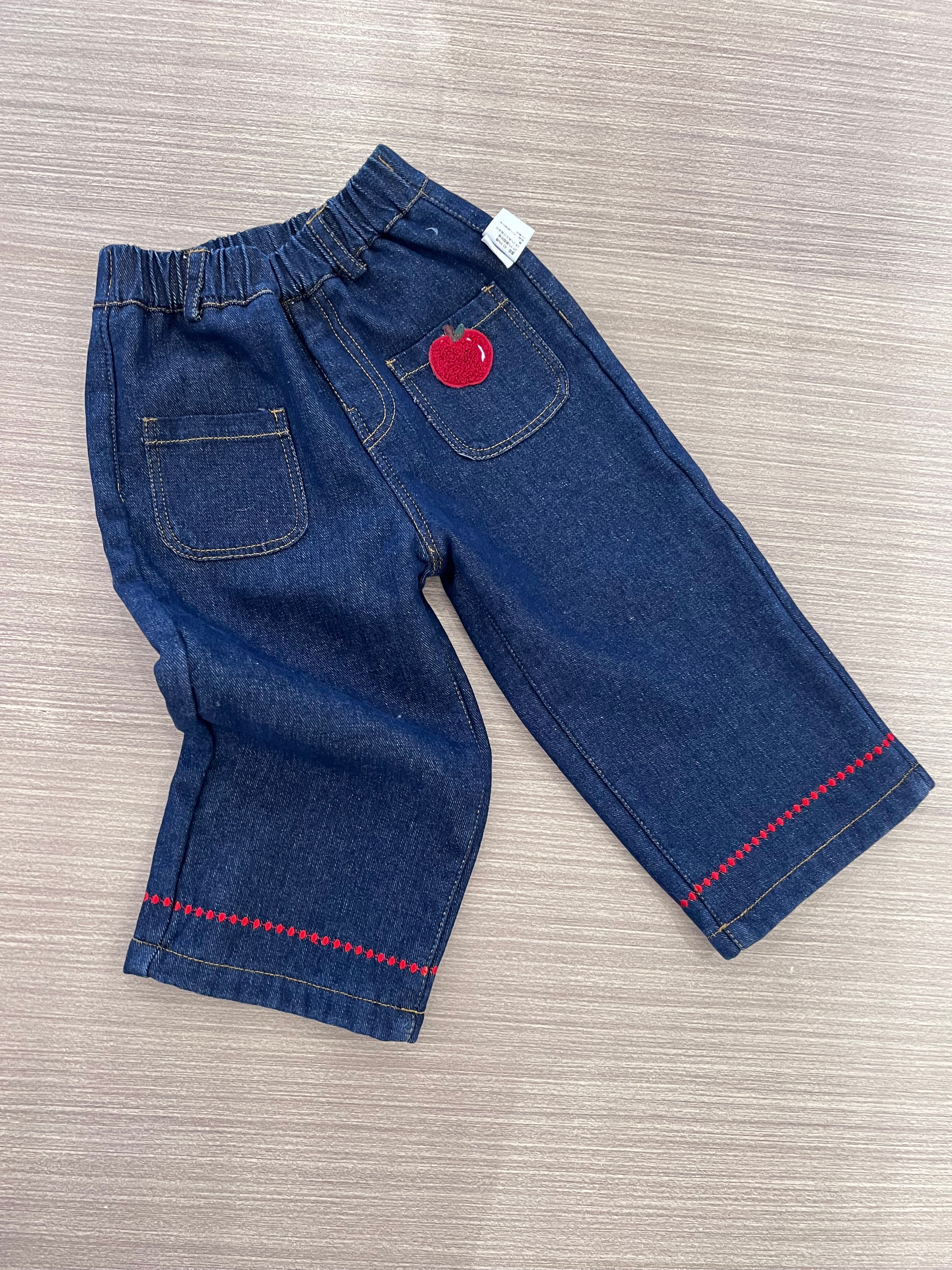 APPLE DENIM TROUSERS